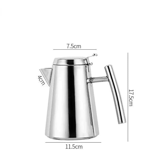 Cold Kettle Teapot Lang munnsuppekettle Rustfritt stål tekanne | Luvikno
