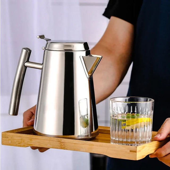 Cold Kettle Teapot Lang munnsuppekettle Rustfritt stål tekanne | Luvikno