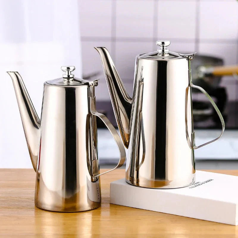Cold Kettle Teapot Lang munnsuppekettle Rustfritt stål tekanne | Luvikno