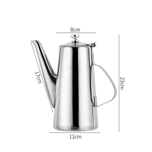 Cold Kettle Teapot Lang munnsuppekettle Rustfritt stål tekanne | Luvikno