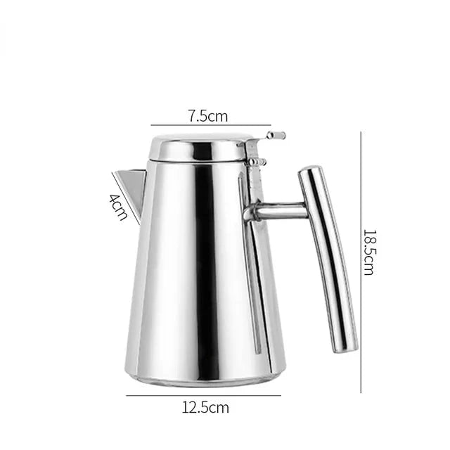 Cold Kettle Teapot Lang munnsuppekettle Rustfritt stål tekanne | Luvikno
