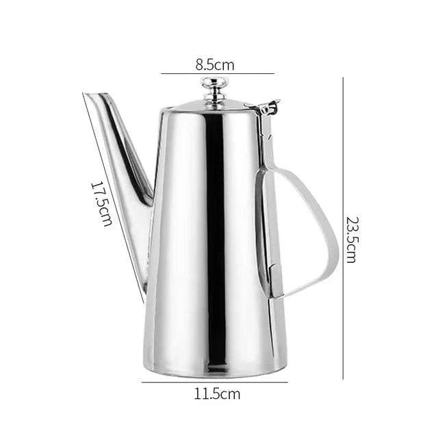 Cold Kettle Teapot Lang munnsuppekettle Rustfritt stål tekanne | Luvikno