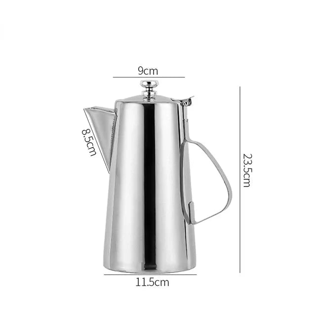 Cold Kettle Teapot Lang munnsuppekettle Rustfritt stål tekanne | Luvikno