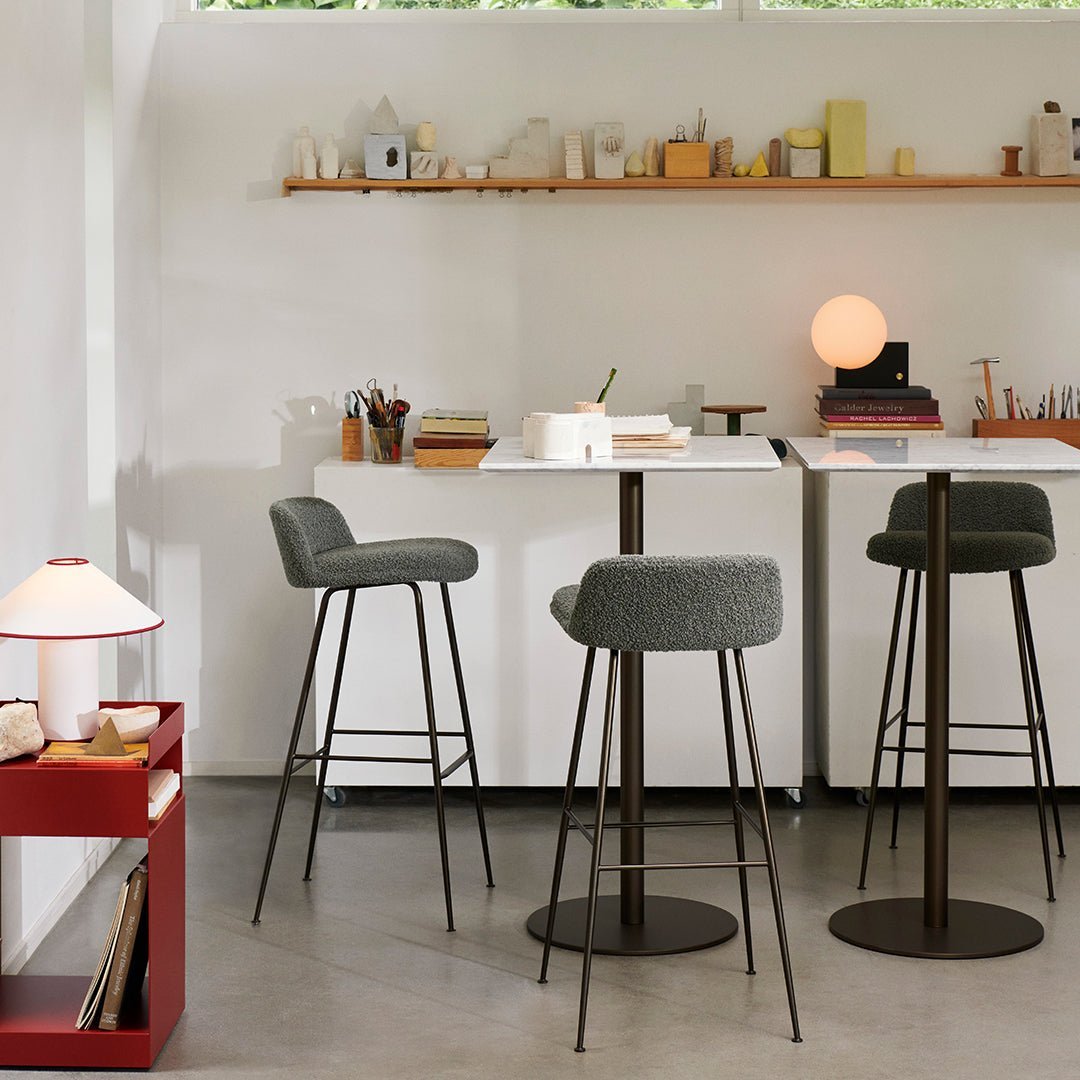 Bordlampe med tekstilskjerm – Lunara | Luvikno