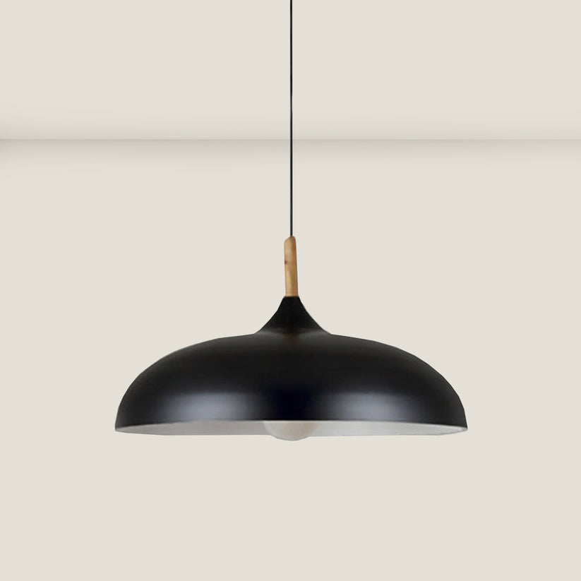 Eiketre taklampe i nordisk design – LED tre plafond lampe | Luvikno