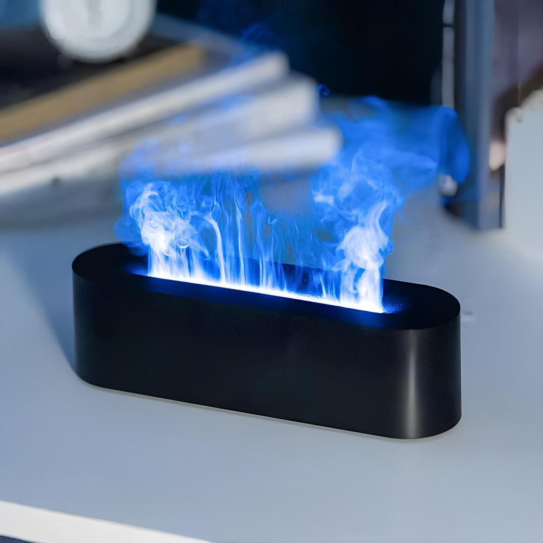 Aromaterapi Flamme Effekt Luftfukter Lampe Luvikno