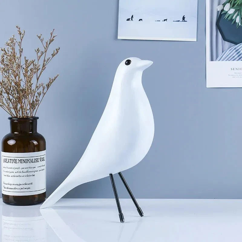 Fargerik novitet fuglehus ornament harpiks skulptur dekOR | Luvikno