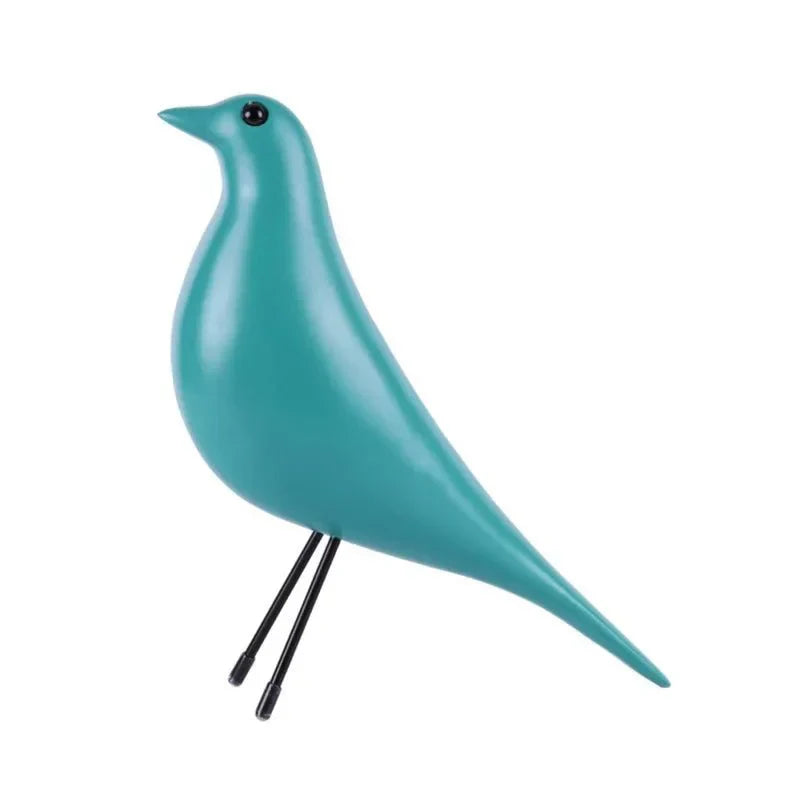 Fargerik novitet fuglehus ornament harpiks skulptur dekOR | Luvikno