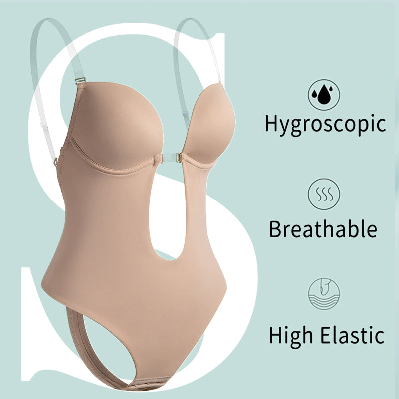 Luvik | Syvä V-aukko Vartalon muotoilija Bodysuit