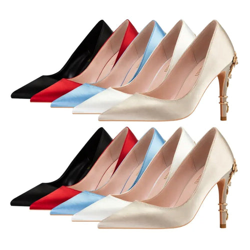 Luvik | Metallikaiverretut Korkokengät Naisille Korkokengät Stiletto