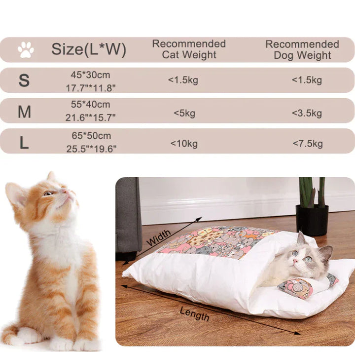 Komfortabel katte sopepose - SnugKitty Luvikno