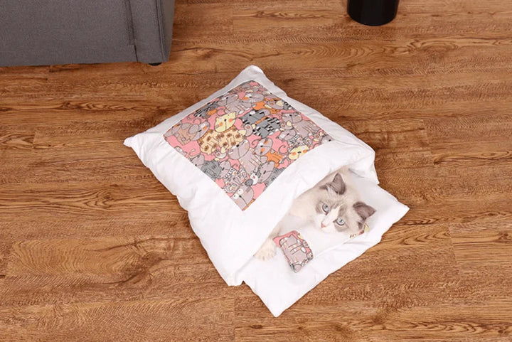 Komfortabel katte sopepose - SnugKitty Luvikno