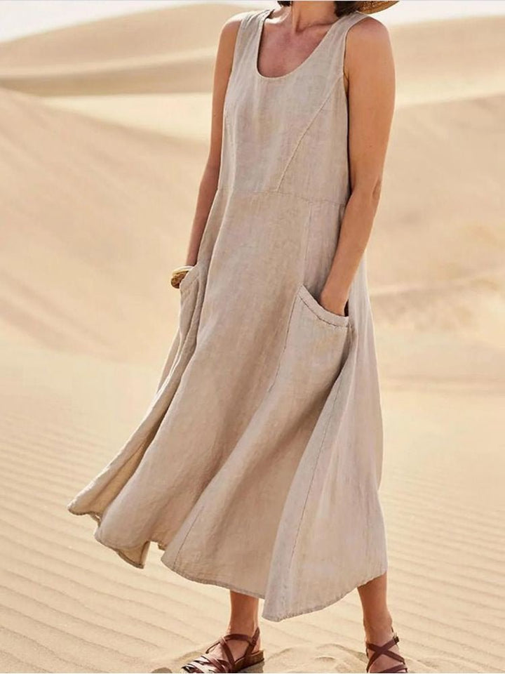Comina - luftiges Leinenkleid - FashionLuvik