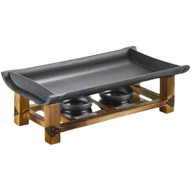 Kommersiell Non-stick BBQ Tallerken Bakepanne Grillet Fisk Jernplate | Luvikno