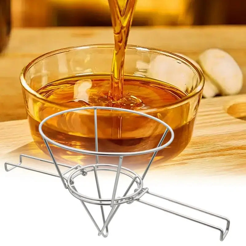 Cone Filter Stand Folding Arms Rustfritt Stål Gjenbrukbar Sil Rack | Luvikno