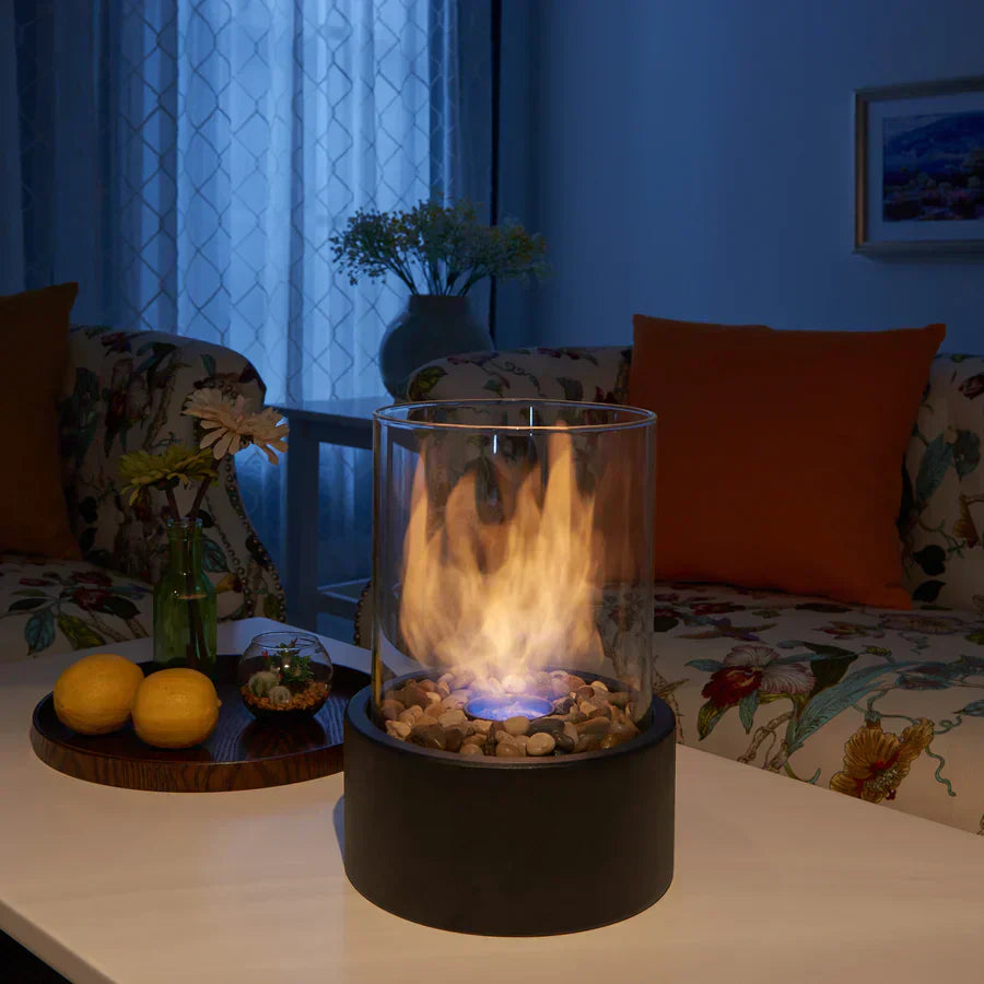 Luvikno | Bålplass Bordtop Etanol Brenner med Glass