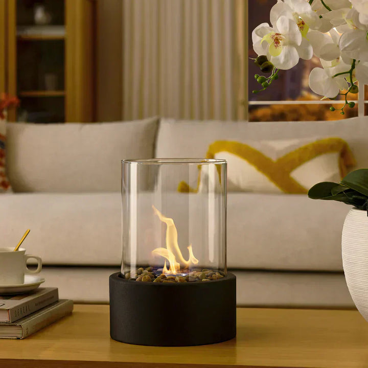 Luvikno | Bålplass Bordtop Etanol Brenner med Glass