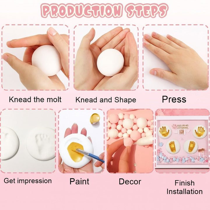 Forever Baby Story DIY Hånd- og Fotavtrykk Kit | Luvikno