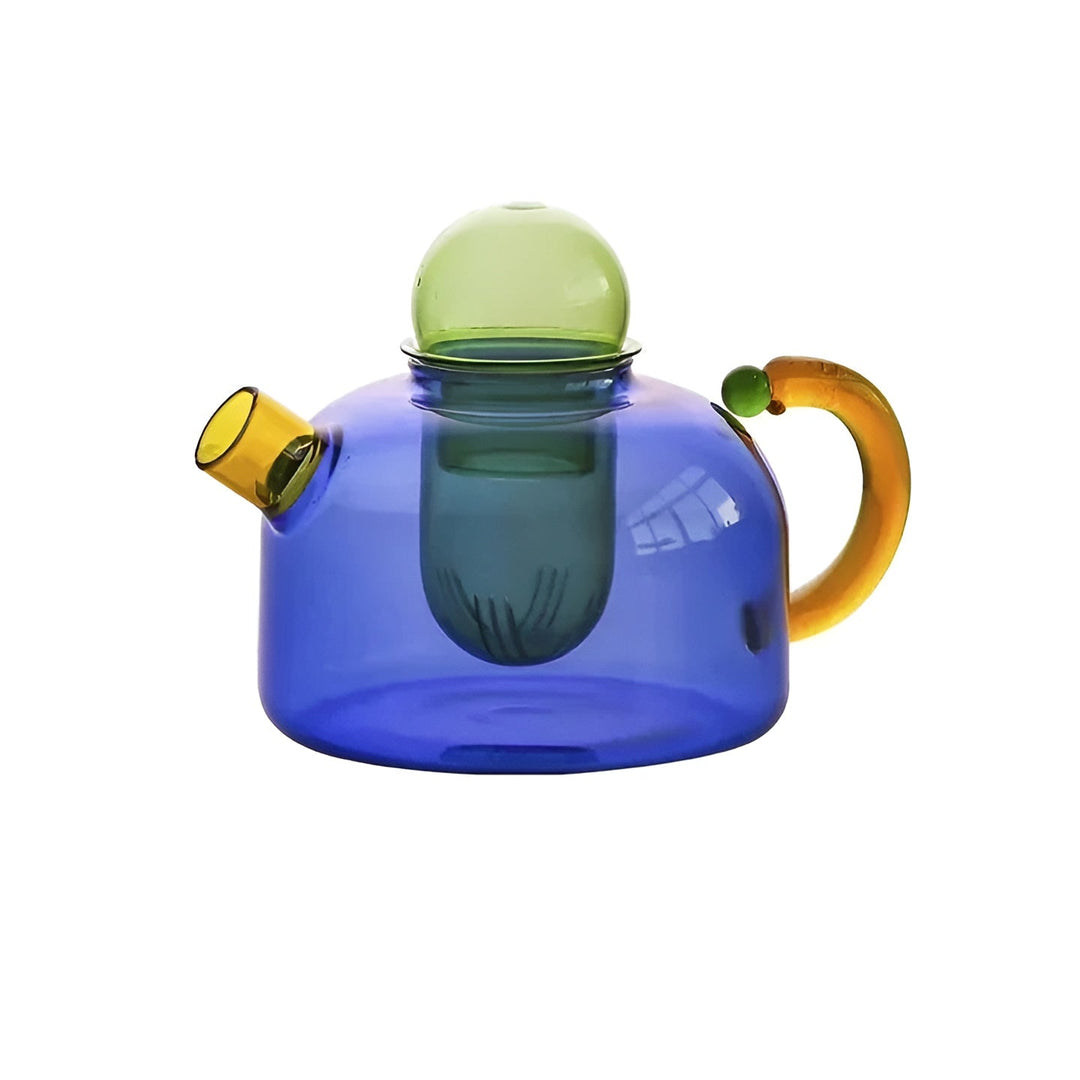 Transparent Teapot & Cups – Stylish Set in Contrasterende Farger | Luvikno