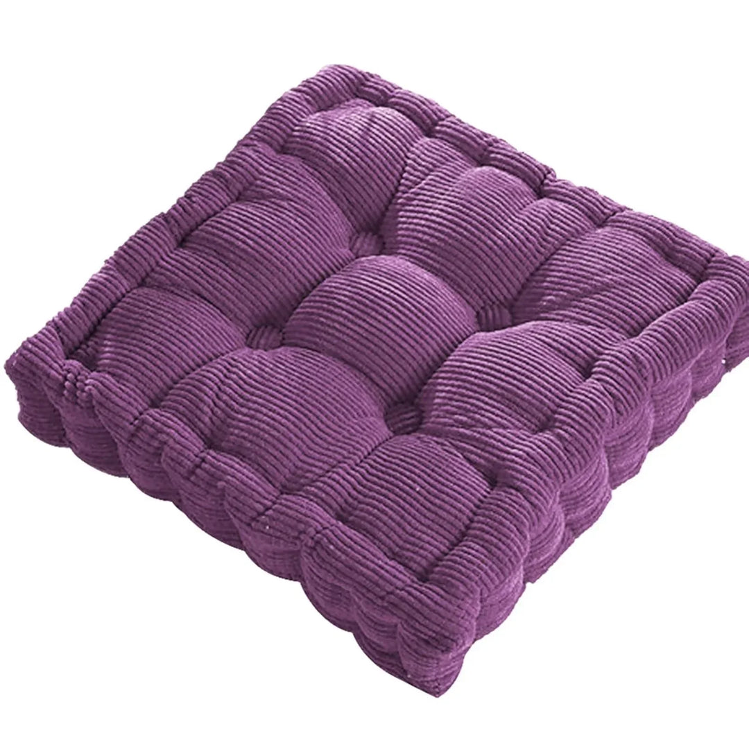Cordfløyel Meditasjonsgulvpute - Moderne Bomullssete 40x40cm | Luvikno