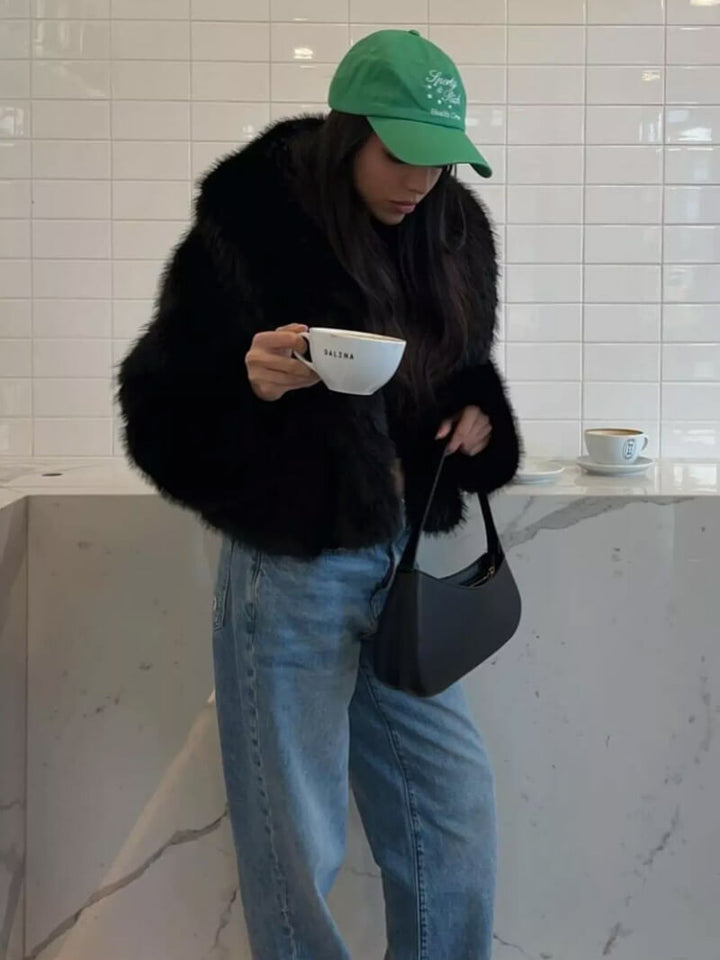Luvik | Oversized kunstpelsjakke