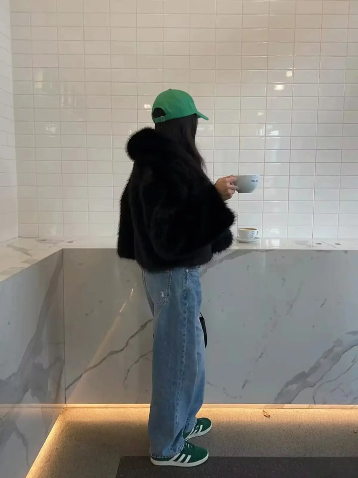 Luvik | Oversized kunstpelsjakke