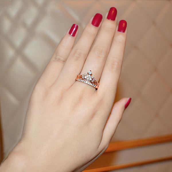 Rose Gold Rundt Kutt Ring | Luvikno
