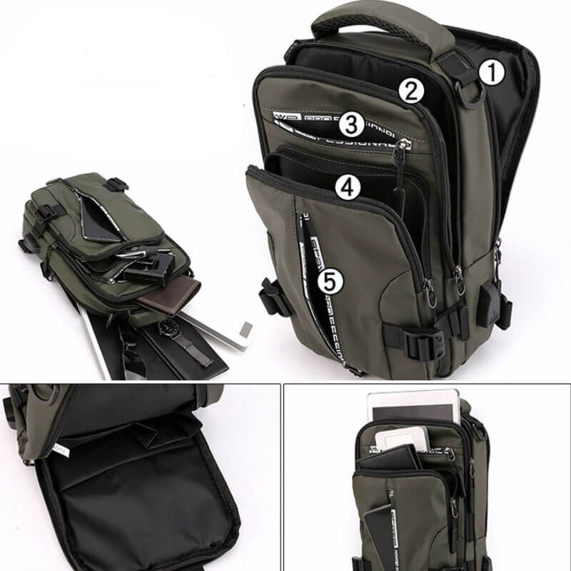 CityTrek Bag - Stilfull vanntett Oxford crossover Luvikno