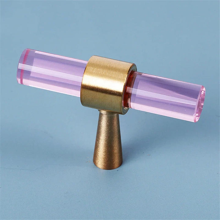 Crystal Cabinet Drawer Handle and Door Knob Small T Bar Handle | Luvikno