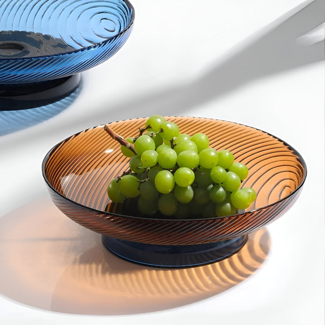 Elegant krystallglass fruktskål for stilfullt hjemmedekor | Luvikno