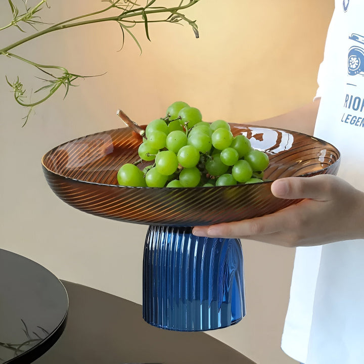 Elegant krystallglass fruktskål for stilfullt hjemmedekor | Luvikno