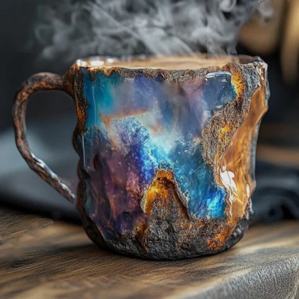 Krus Keramisk Krystall Effekt Kaffe Luvikno