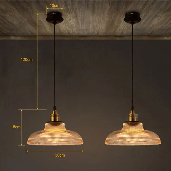 Taklampe i glass | Luvikno