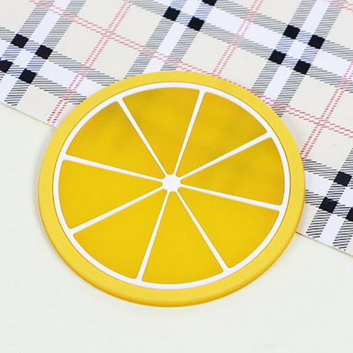 Søt Frukt Design Silikon Coaster Kopp Holder Kaffetilbehør | Luvikno