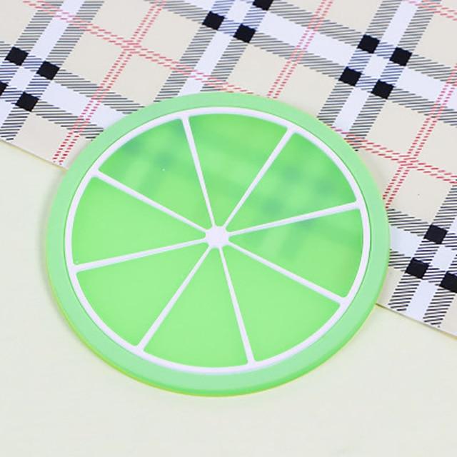 Søt Frukt Design Silikon Coaster Kopp Holder Kaffetilbehør | Luvikno