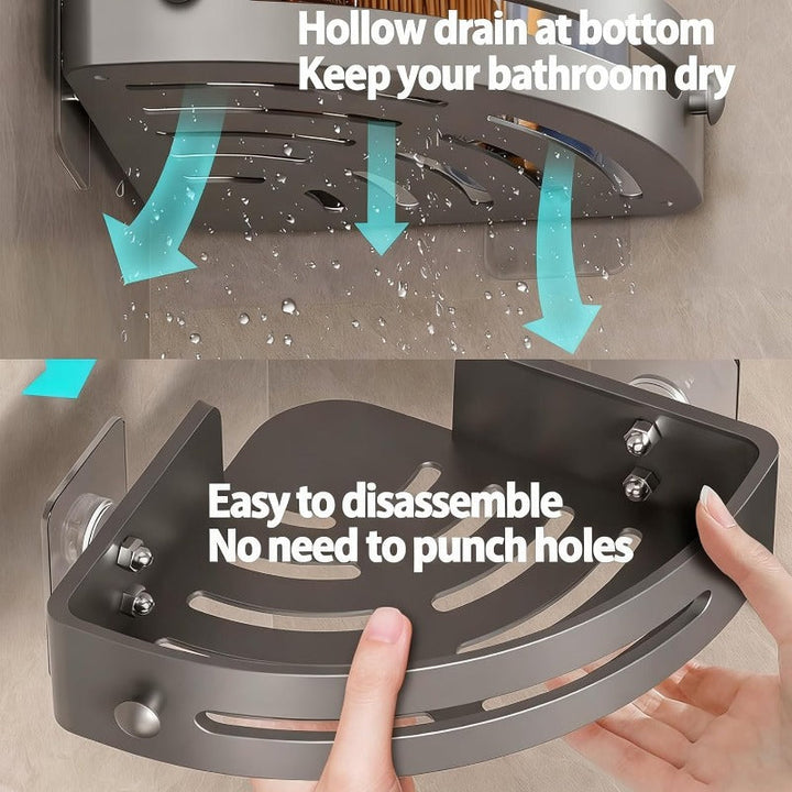 No-Drill Triangel Dusjhyller | Luvikno