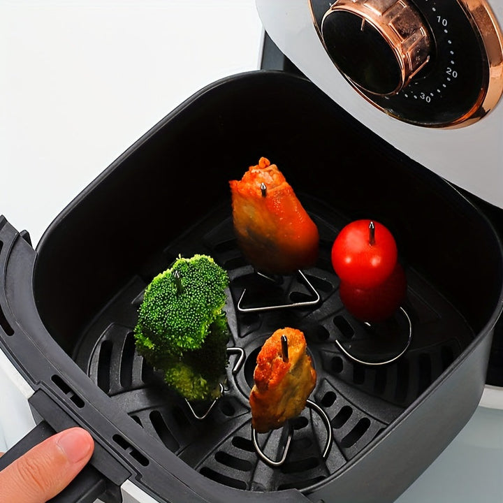 Luvikno | GrillMeisterX Turbo Spyd — Perfekte, saftige spyd uten vridningsstress for din ultimate grillfest (10 deler)