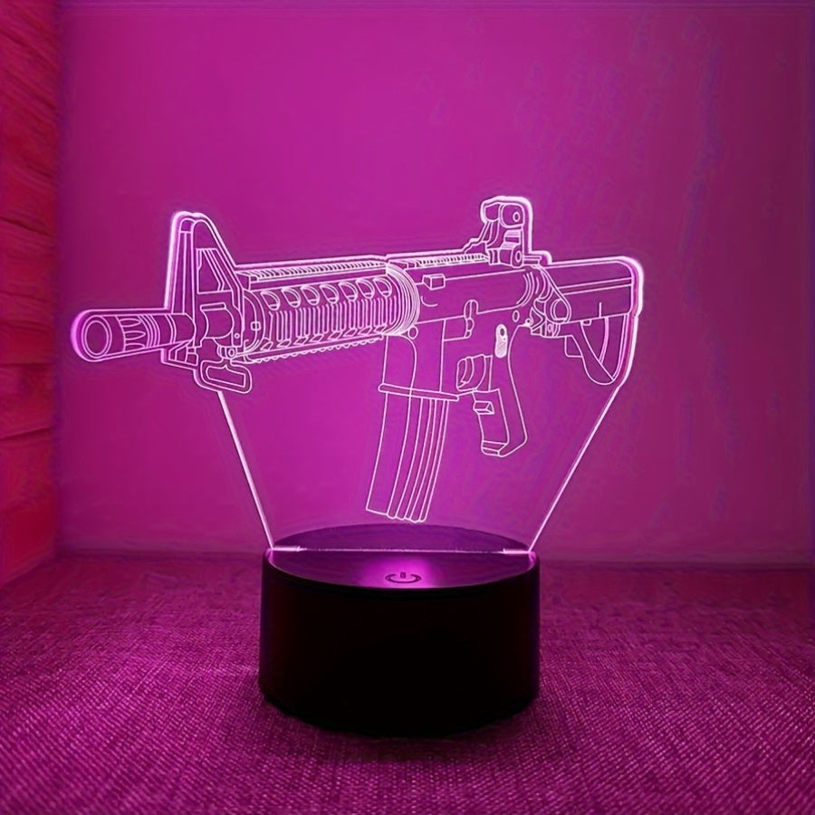 GeoLume - 3D LED skrivebordslampe med berøringsLuvikno