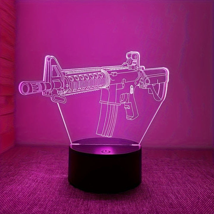 GeoLume - 3D LED skrivebordslampe med berøringsLuvikno