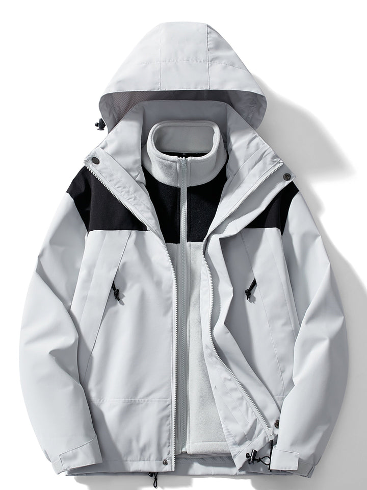 Luvik | 3-i-1 Fleece-vinterjakke med hette for kvinner