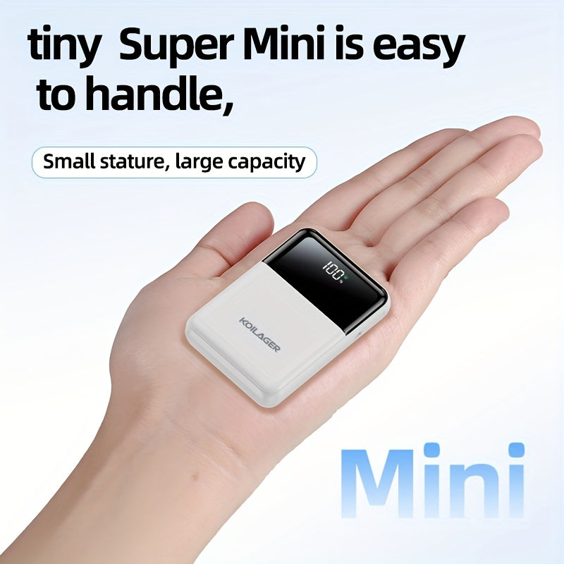 Powerbank 10000mAh Mini med Display | Luvikno