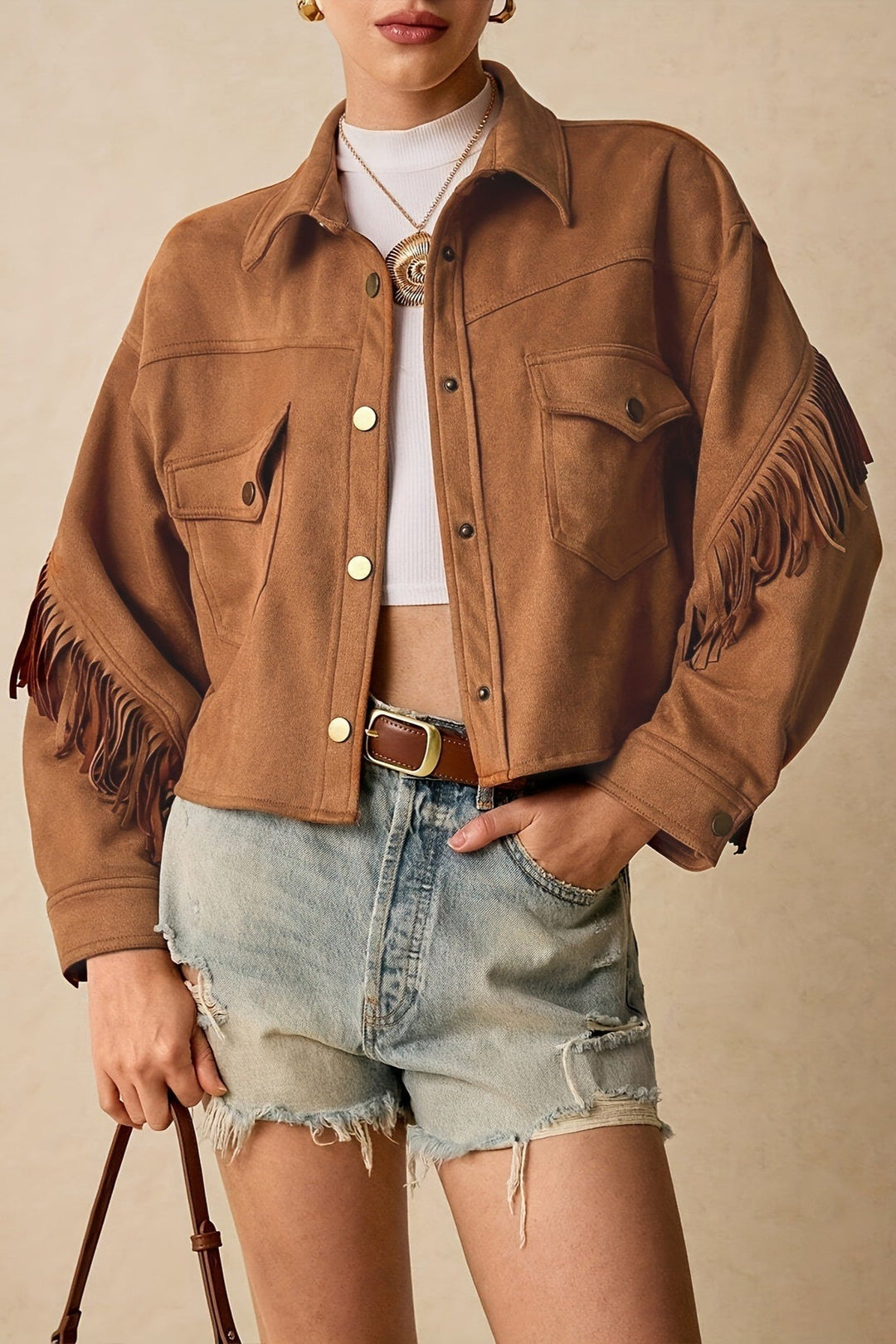 Luvik | Farget fringing jakke