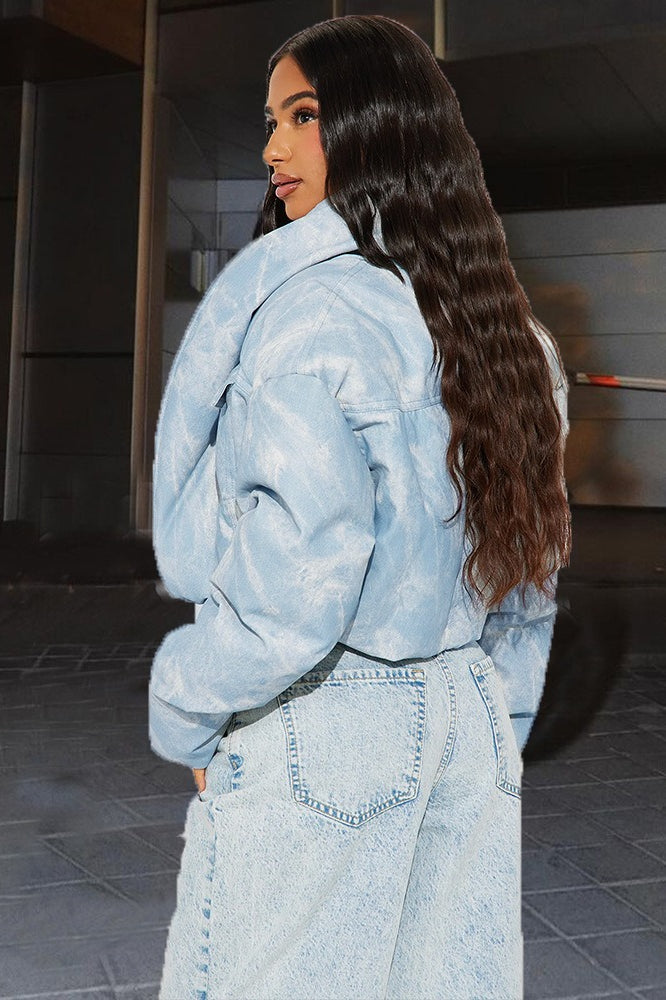 Luvik | Väri estoa lyhyt tilkkupussitakki