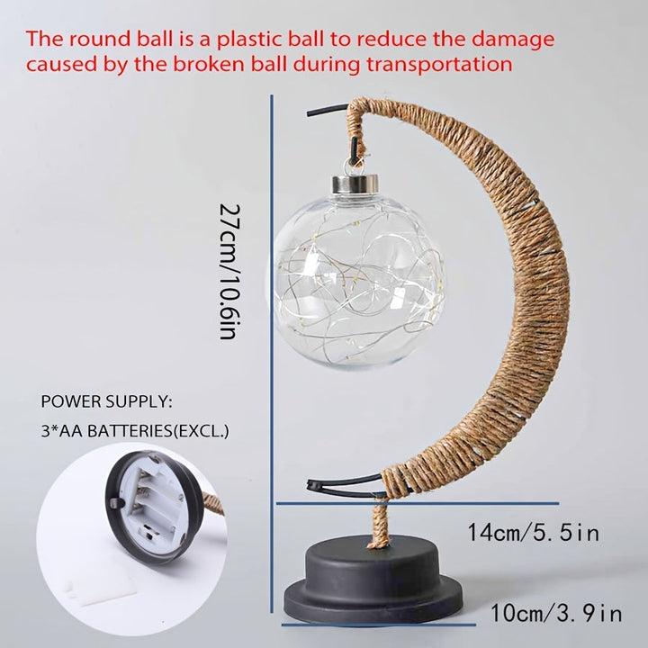 MoonGlow Lampe - Stilig Smijern LED Bordlampe Luvikno