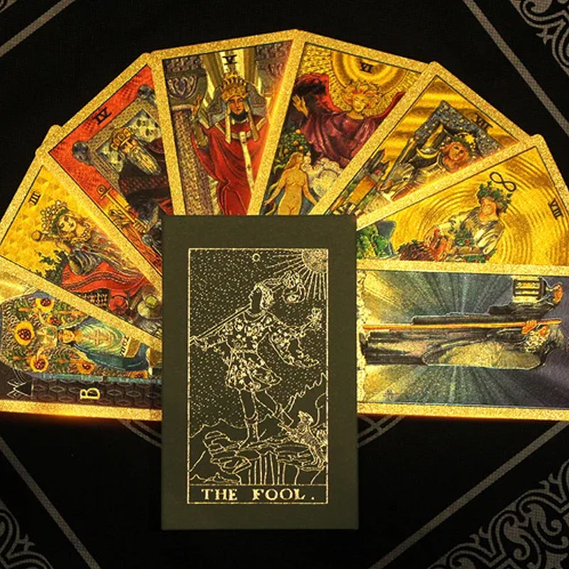 Luvikno | Utforsk den mystiske verden av tarot Gullfarget tarot