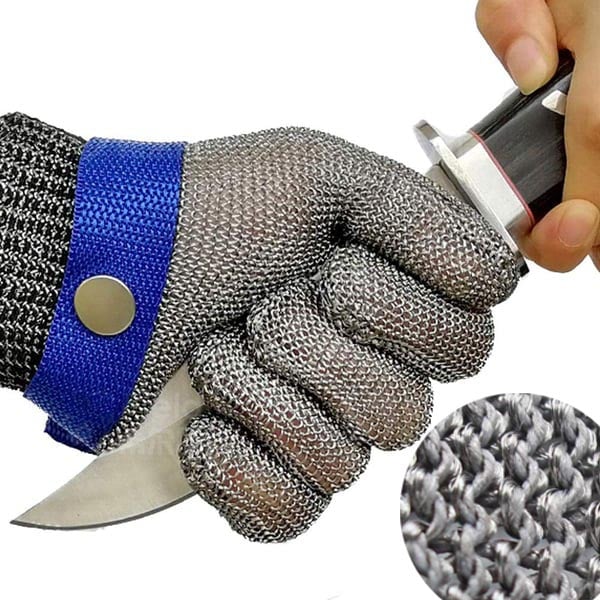 Luvikno | Safehands - Metallhanske med Rustfritt Stål Gitter (1+1 Gratis)