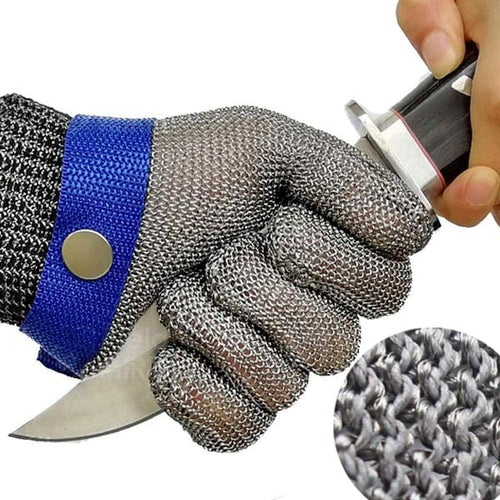 Luvikno | Safehands - Metallhanske med Rustfritt Stål Gitter (1+1 Gratis)