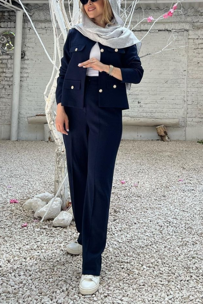 Luvik | Kaula Yksivärinen Yksi rivi Takki