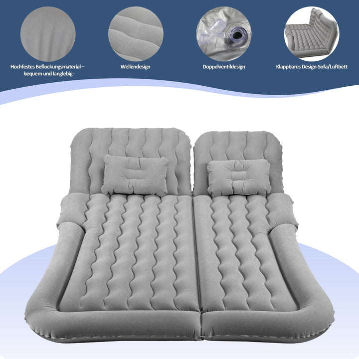 Air Bed Bil Luftmadrass med Pute | Luvikno