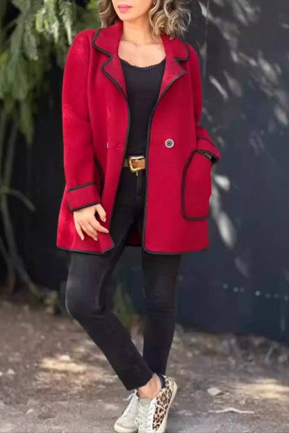 Luvik | Puku-kaulukset kaksipuoleinen villatakki